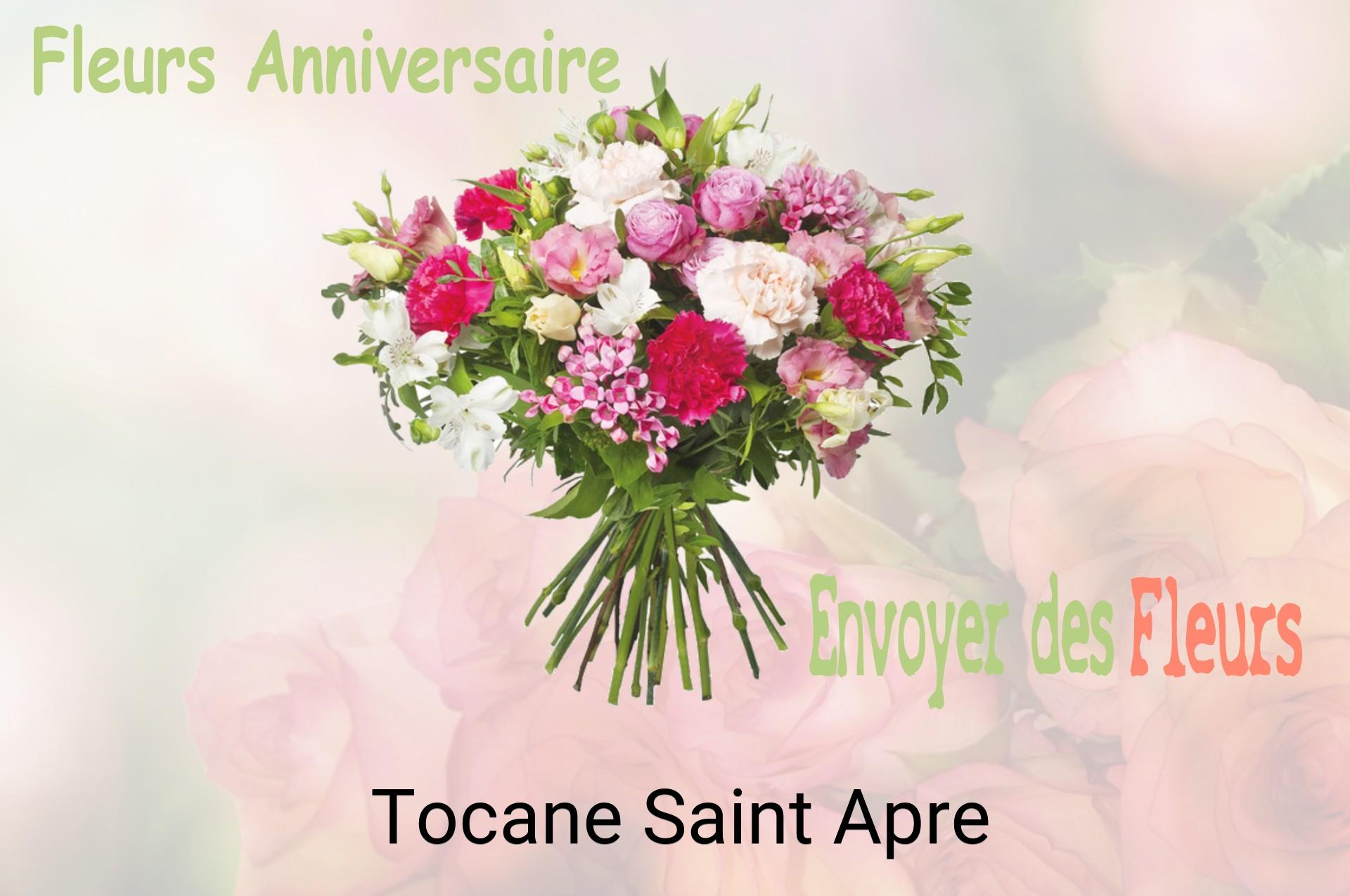 Bouquet de fleurs d’anniversaire livré à Tocane-Saint-Apre