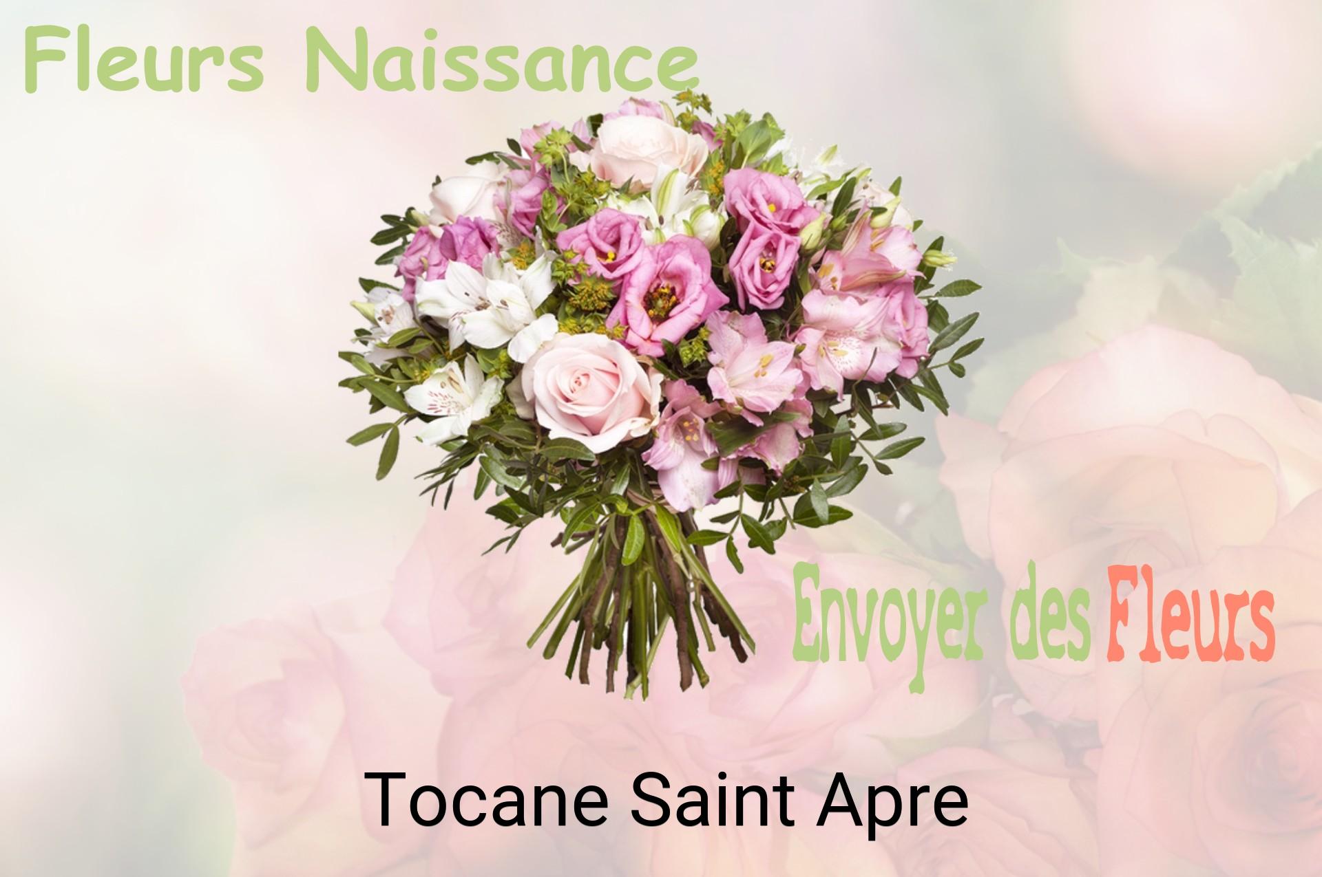 Bouquet de fleurs de naissance livré à Tocane-Saint-Apre
